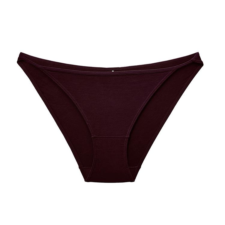 Low Waisted Ice Silk Sexy Triangle Underwear for Women Solid Colored Thin Straps for Comfortable and Breathable Underwear for Women