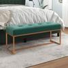 Day and Night - Day and Night Dark Green Velvet Bench 110x36x45 Cm