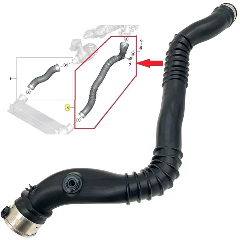 Turbo Intercooler Pipe Hose 11617797483 For BMW Tturbocharged Hose Intercooler Charge Air Line E90 Intercharge Air Hose