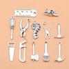 Charms Schlüsselschloss Werkzeug Gemischtes Set Anhänger Vintage Schmuckzubehör QC076