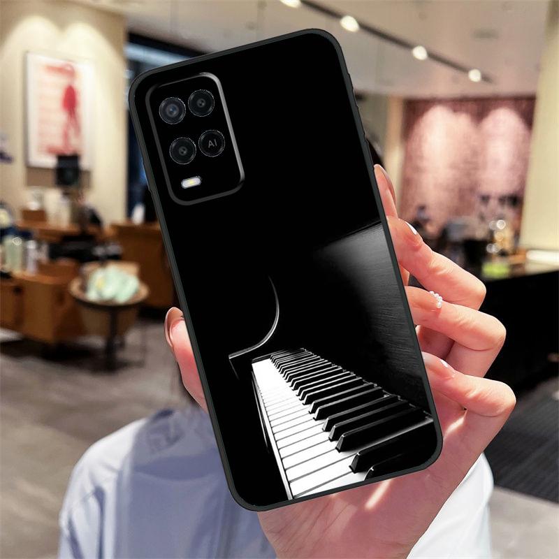 Klaviertasten Tastatur Design Hülle Für Oppo A40 A60 A80 A18 A38 A58 A78 A98 A16 A76 A96 A15 A17 A77 A74 A94 A54 A57S Abdeckung