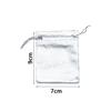 5-10Pcs Silver/Gold Foil Cloth Drawstring Bags Jewelry Gift Bags Candy Beads Bracelet Packing Pouch For Wedding Gift Storage Bag