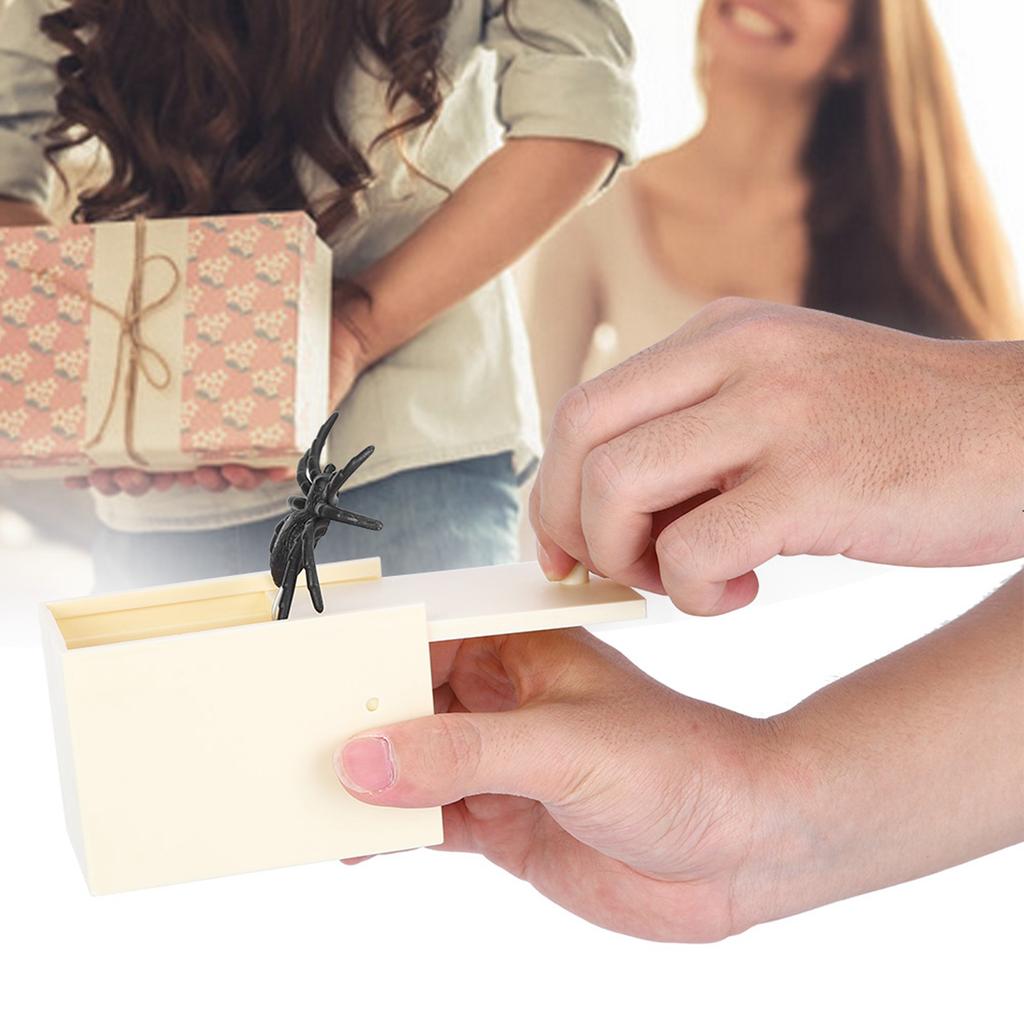 Simulering Falsk Edderkoppboks Morsom Triks Spøk Leke Gave til Halloween 1. april