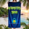Geometry Dash Módní osuška: Ideální pro letní dobrodružství Měkké, savé a rychle schnoucí vhodné pro plavání a koupání