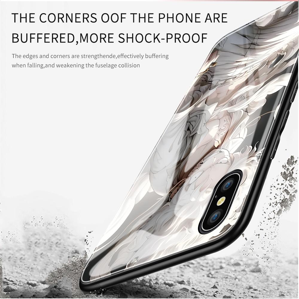 Handyhülle aus gehärtetem Glas für OPPO Reno13 Reno14 Realme 11 12Pro 14 GTNeo6 C21Y C53 C75 OnePlus Nord2 NordCE3Lite Stoßfeste Hülle mit weichen Kanten