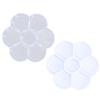 Palette 7 Holes Thickened Plastic Washable Plum Shaped Watercolor Palette Box for Studio Painting