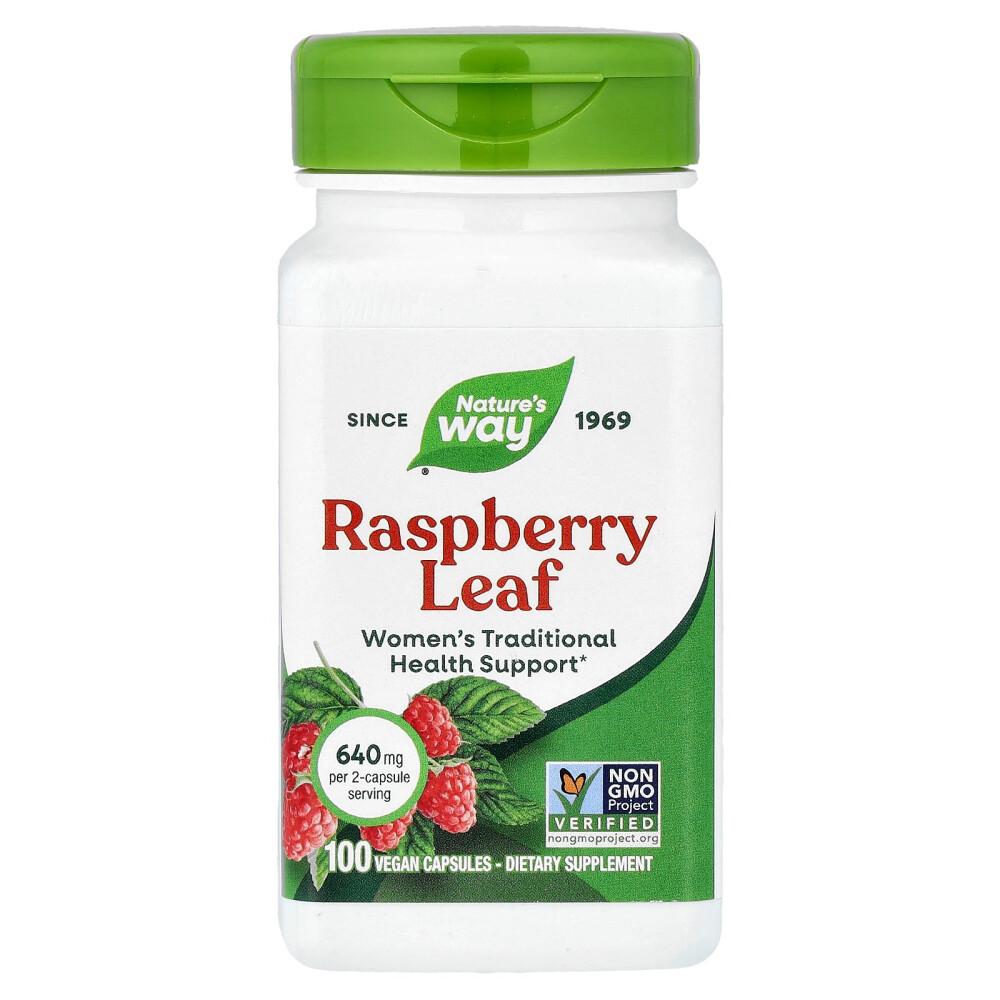 

Nature s Way Raspberry Leaf 640mg Veggie Capsules, 100 Count (320mg per Capsule)