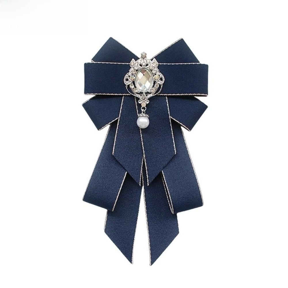 Adjustable Rhinestone Collar Flower British Style Men's Suit Accessory Suit Accessories