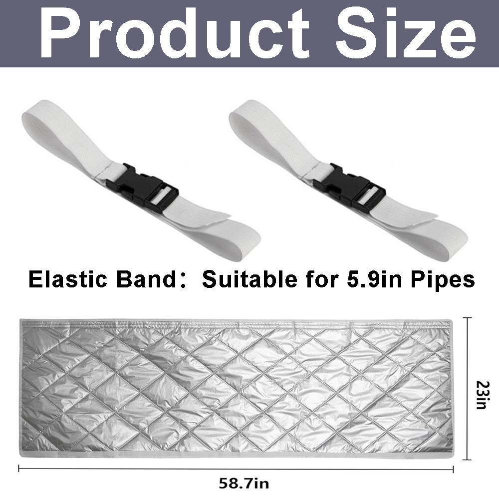Adjustable Straps Air Conditioner Hose Cover Heat Insulation, AC Hose Insulation Sleeve, Air Conditioner Hose Cover, Waterproof