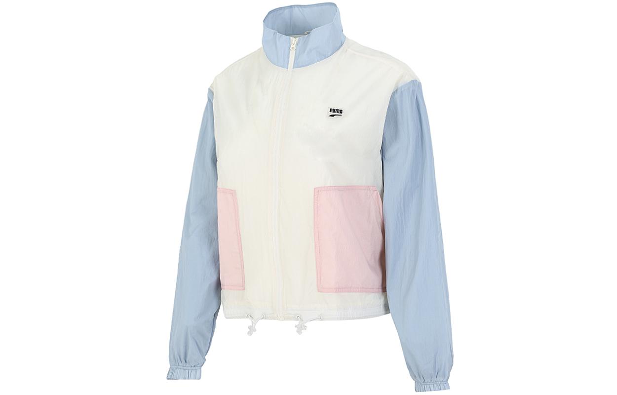 PUMA Jackets Women s Ecru Stand Collar Moderate Workwear 532726-73 XL