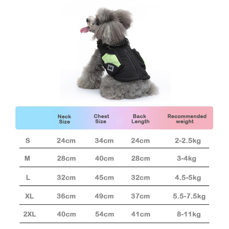 Dog Winter Winter Coat Pet Warm Cotton Jacket for Small Medium Dogs Puppy Windproof Waterproof Cold Weather Clothes Pet Outfit