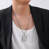 Collares Colgantes de Placa de Perro Cruzados para Hombres Niños, Collares Colgantes de Acero Inoxidable Pulido Alto, Regalos de Joyería para Esposo PAPÁ MEJOR AMIGO