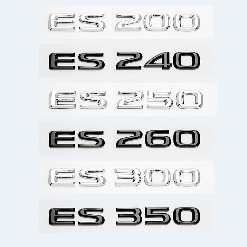 Lexus ES200/260/300/350 Emblem Sticker Car Badge Displacement Lettering