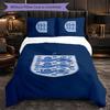 Set Biancheria da Letto a 3 Pezzi Nazionale di Calcio Inglese Morbido Set Copripiumino con Federe Set Decorazione Camera da Letto per la Casa