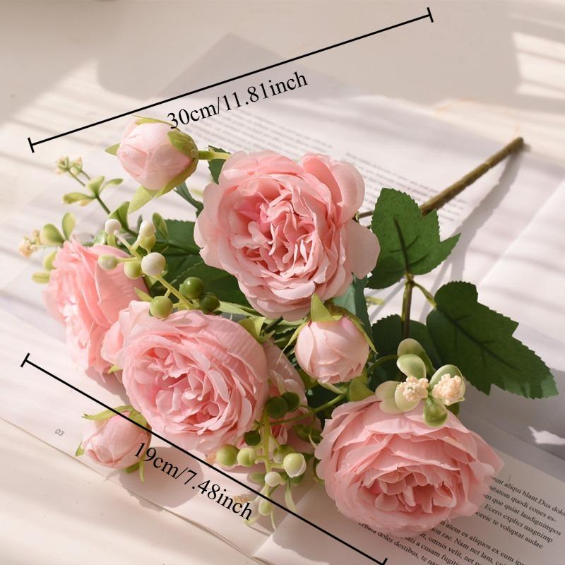 

Simulated Flower Bouquet Small Handle Bouquet Wedding Scene Arrangement Simulated Flowers High-end Simulation розовый