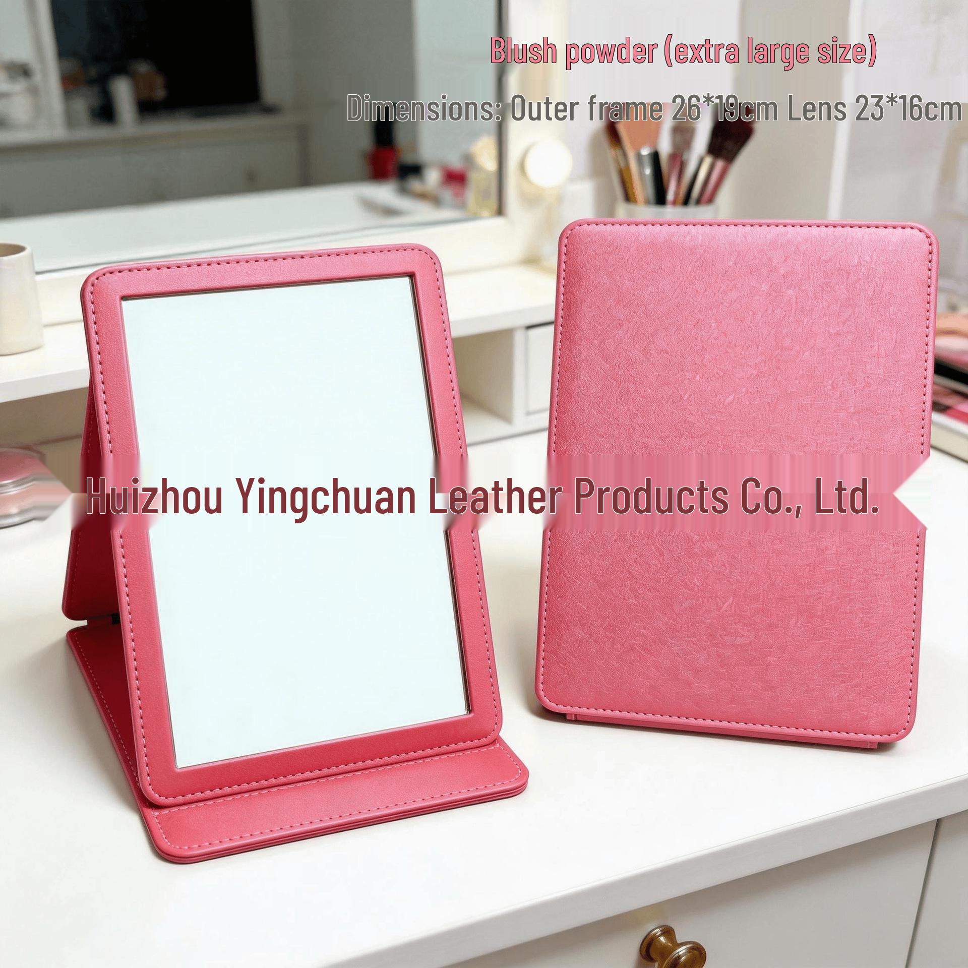 

Portable Folding Vanity Mirror - Drop-Proof Desktop Mirror for Students Small: Outer 14*10cm, Mirror 11*7cm