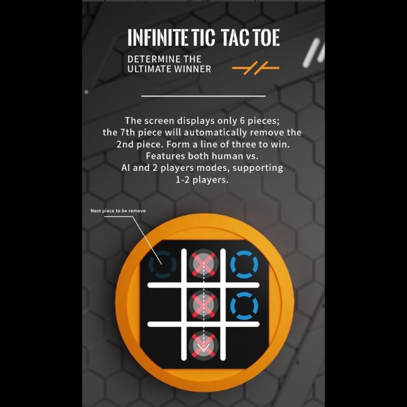 Portable Electronic Board Game Handheld Electric Puzzle Game Console Educational Toy for Children Kids Adults