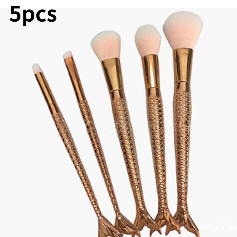 Mermaid Makeup Brush Set Foundation Eyeshadow Brushes Cosmetic Durable Tool