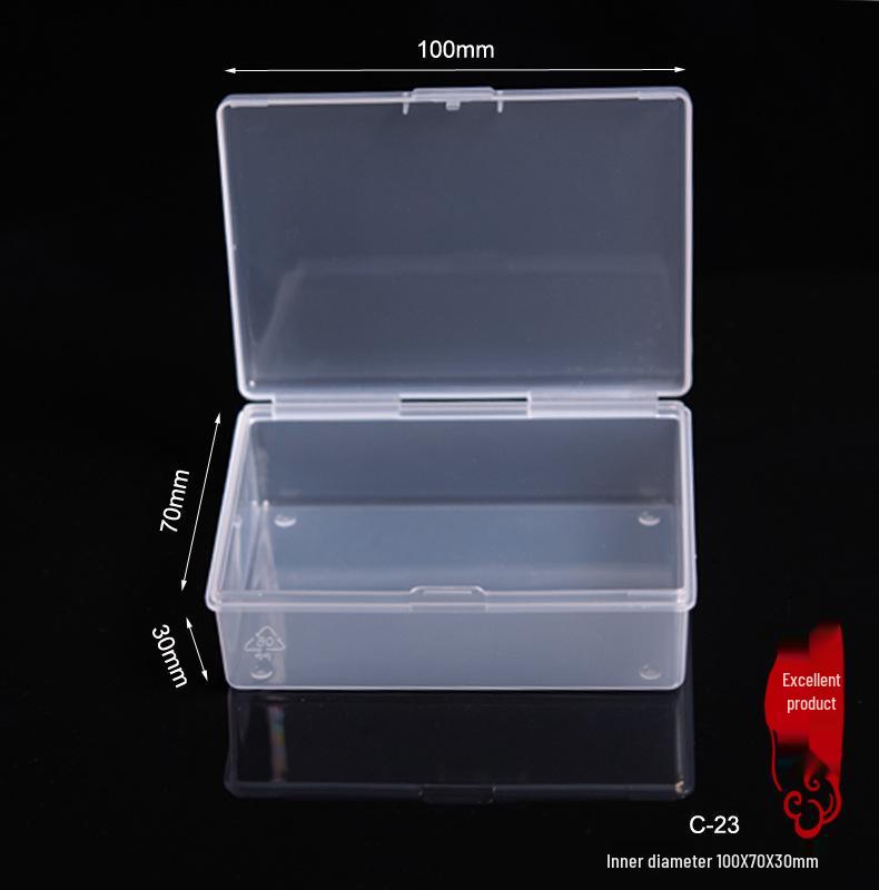 Large PP Transparent Plastic Storage Box for Tools, Fishing Gear, Stationery, and Jewelry