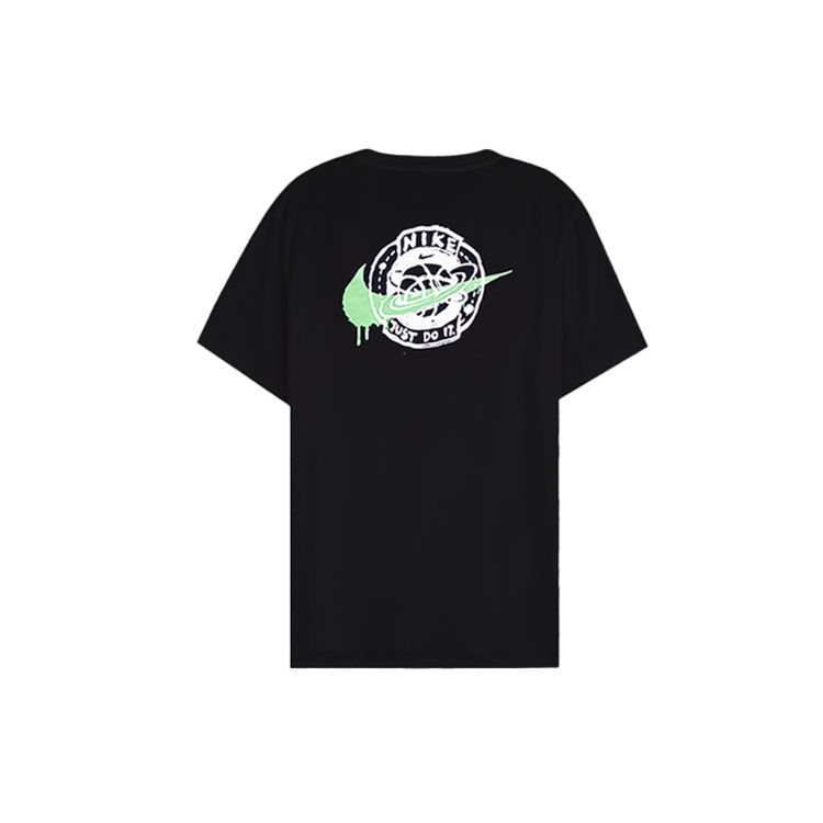 Nike Summer Hoops Basketball Short Sleeve T-Shirt Men Tops Black CW4817-010