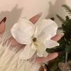 Realistic Orchid Flower Hair Clip Elegant Vacation Photoshoots Props Loose Hair Hairpin Side Clip for Bangs for Women Girls