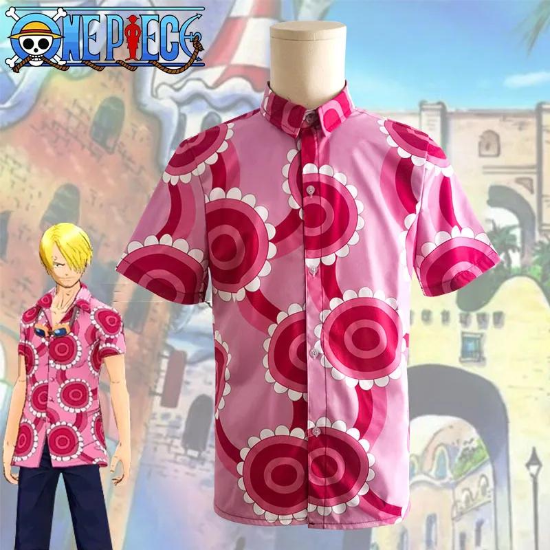 

2024 Anime ONE PIECE Luffy Cosplay Shirt Summer Sunflower T shirt Daily Wear Stage Performance Halloween Party Costume XXXL помаранчевий