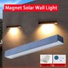 Solar-Außenwandleuchte Wasserdichte Hof-Gartendekoration Beleuchtung Solar-Wandlampe Outdoor Magnetische Wandleuchte
