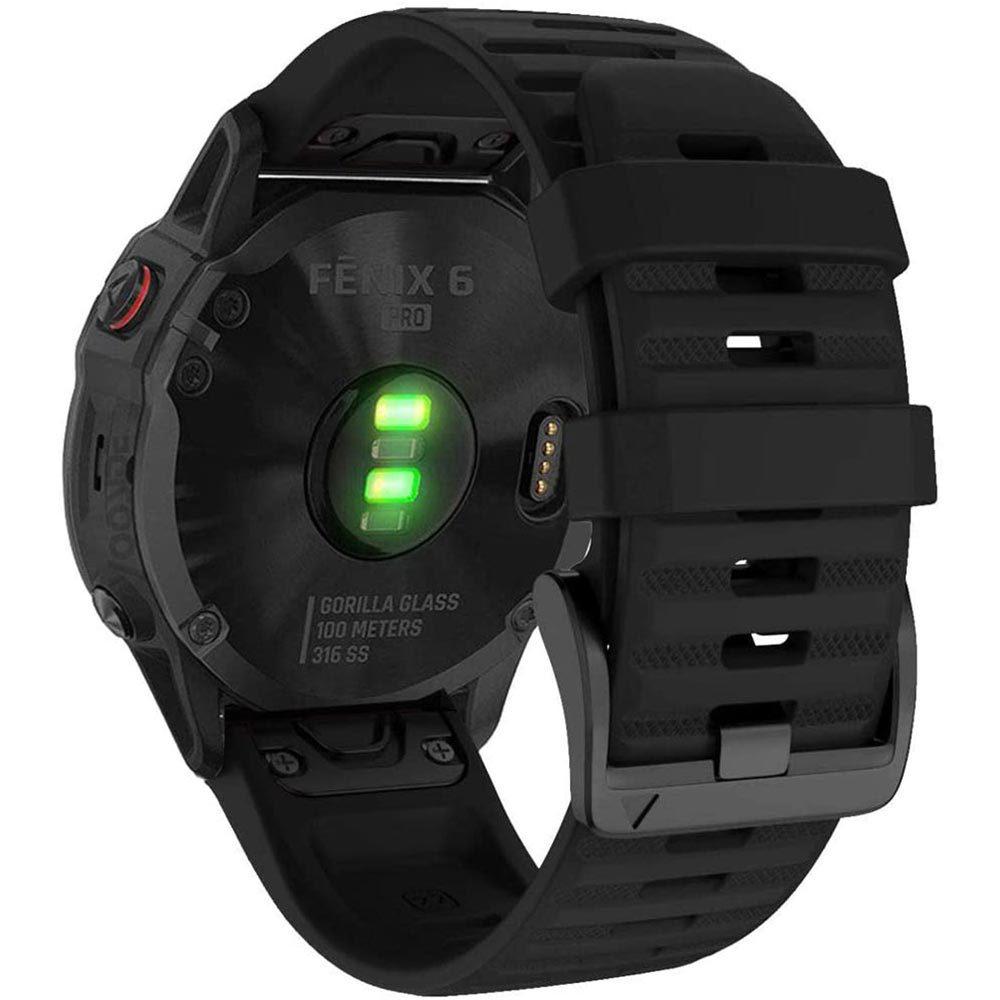 Silikon-Schnellverschluss-Uhrenarmband für Garmin Fenix 6, 6x, 5 und Fenix 3 (22mm/26mm)