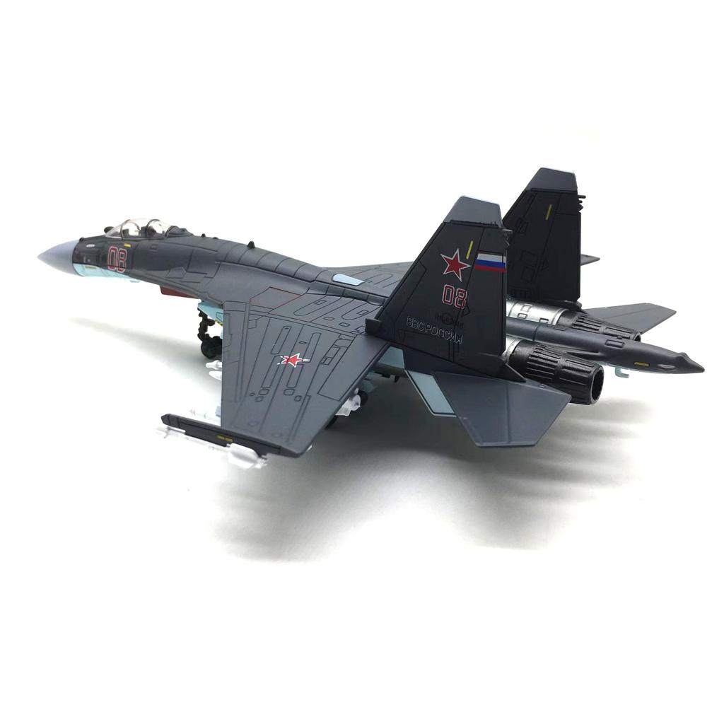 Diecast Metal Alloy Russia Fulcrum Flanker SU 35 Su-35 SU35 Aircraft 1/100 Scale Airplane Fighter Model Decoration Plane For