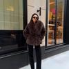 Jenny Phil manufacturer European and American autumn and winter new imitation fox fur medium and long women's coat