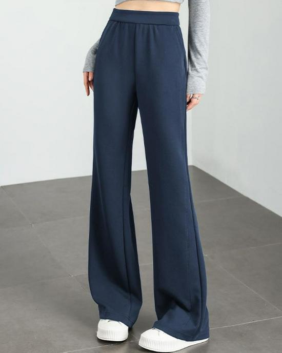 Women s Dark Blue Slimming Bodycon Flare Pants - Autumn/Winter 2025 Hot Style Extra Large