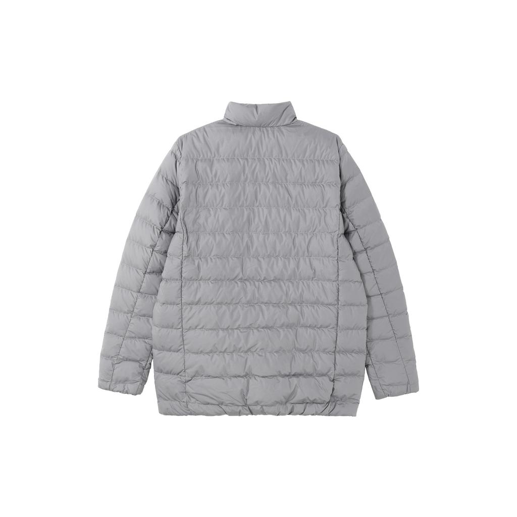 adidas Down Jackets Men's Gray Stand Collar Moderate Down Jacket HZ6069