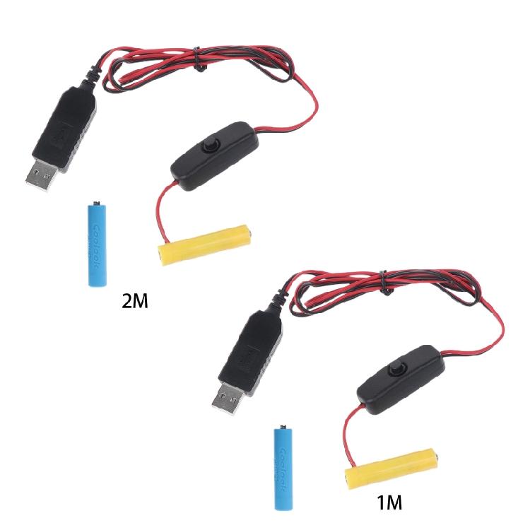 Universal 3V AAA USB Power Converter Battery Eliminator Replace 2pcs AAA Battery