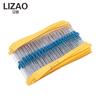 LIZAO 30 Values 1/4W Metal Film Resistors Kit 1% Tolerance 300/600Pcs 100R 1K 4K7 10K 47K 100K for Electronic Repair & DIY