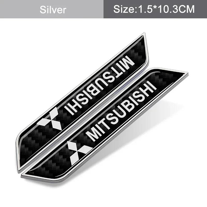 

2pcs Car Fender Side Emblem Trunk Badge Stickers for Mitsubishi Lancer ASX L200 Colt Pajero Mirage Outlander Eclipse Accessories