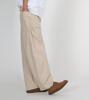 Beoteunseoul Side Big Pocket Curved Washed Cotton Pants (Beige)