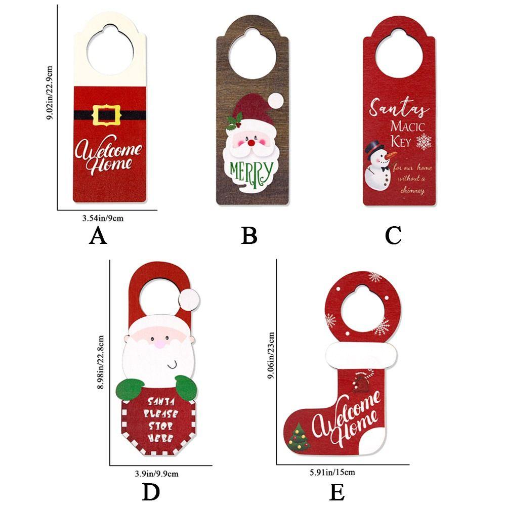 Snowman Christmas Doorknob Hanger Hanging Christmas Pendant Creative Christmas Decorations  Festive