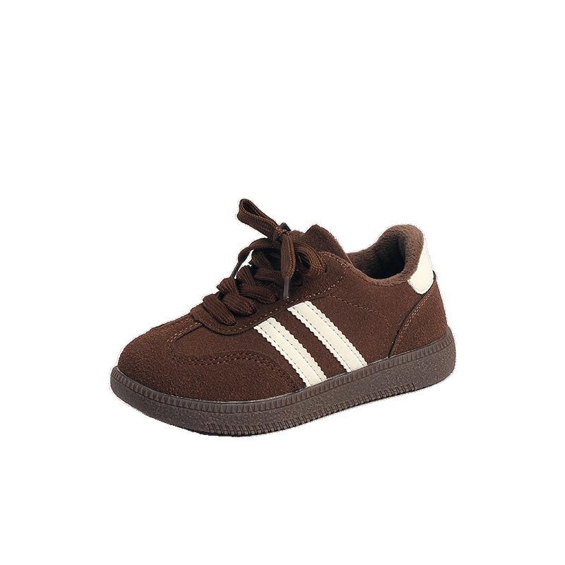 Girls Casual Sports Shoes 2025 Spring and Autumn New Children's Fashion Moral Training Shoes Boys Soft-soled Forrest Gump Board Shoes Single Shoes