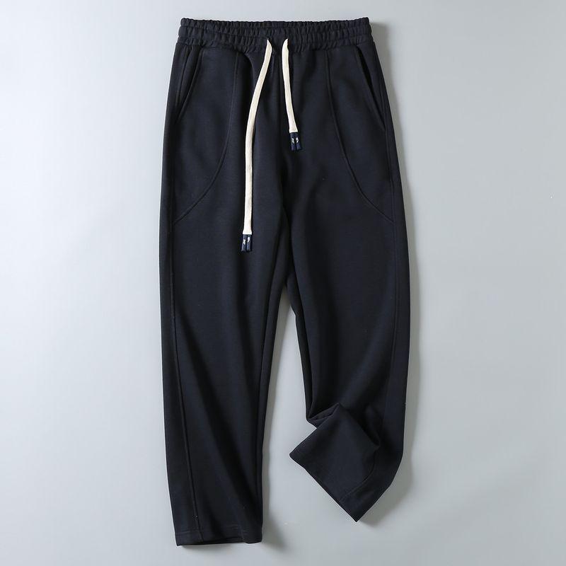 Original Export Surplus Comfortable Cotton Blend New Style Men's Loose Fit Versatile Straight-Leg Elastic Waist Sports Casual Sweatpants