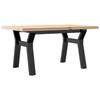 VidaXL Table Basse Cadre en Y, Table d'Appoint, Bout de Canapé, Meuble de Salon Salle de Séjour, 80x50x40,5cm Bois de Pin 3282772