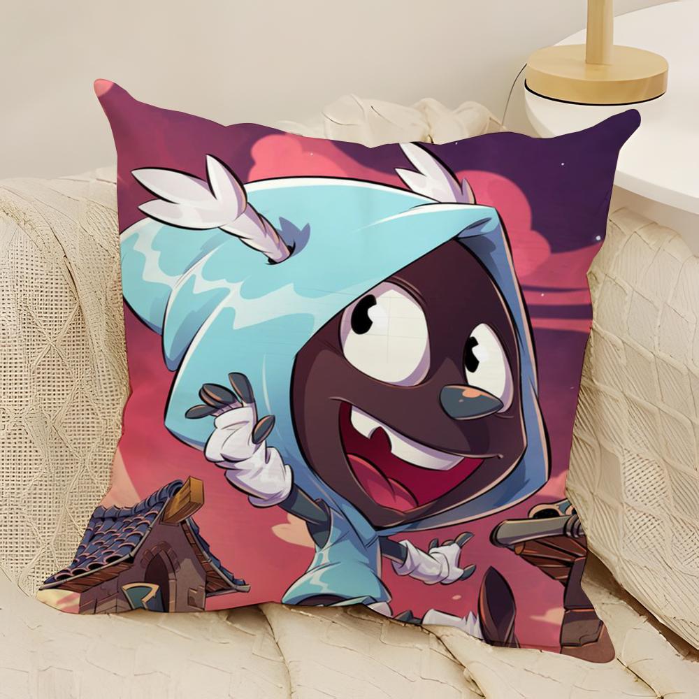 Hot Game D-DofusS Pillow Case Natural Linen Double-Sided Printing Sofa Home Decor Cushion Cover