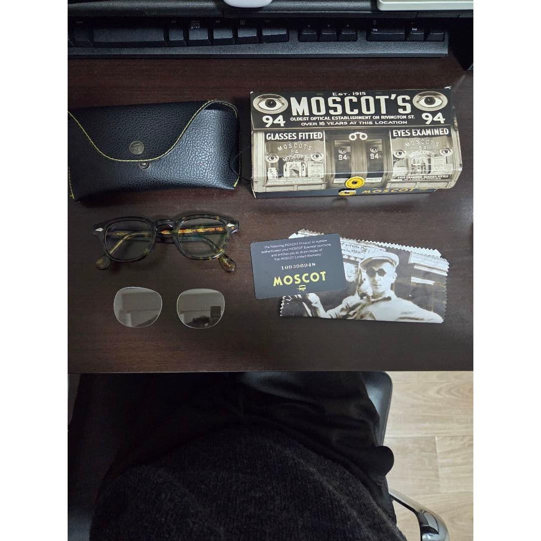 Used [Same day shipping] MOSCOT LEMTMSH TORTOISE 44