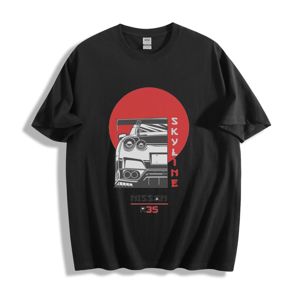 Nissan Skyline R35 T-Shirt - Striking Red Sun Design Unisex Tee