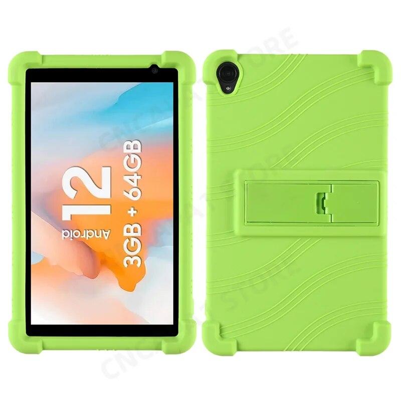 Soft Silicon Cover For Teclast P80T Case Kids Safety 8" Tablet PC Kickstand Funda with 4 Shockproof Airbags P80T Protective Shell Protector Case