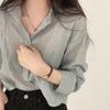 Trendige Hemdbluse Schlicht Dünn Einfarbig Anti-UV-Hemd Farbecht Hemd Oberteil Damen Einfarbig Sonnenschutz