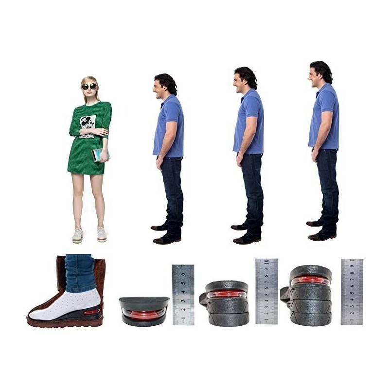 Shoe 9cm Unisex Insert Taller Lift Height Up Increase Heel Height Insoles 4layer