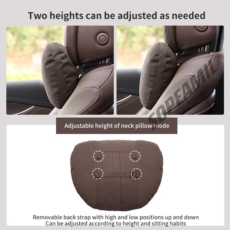 Car Headrest Neck Support Pillow Ford ST Ranger Fusion Mustang Kuga Fiesta EXPLORER EDGE Mondeo Focus Seat Lumbar Cushion Pillow