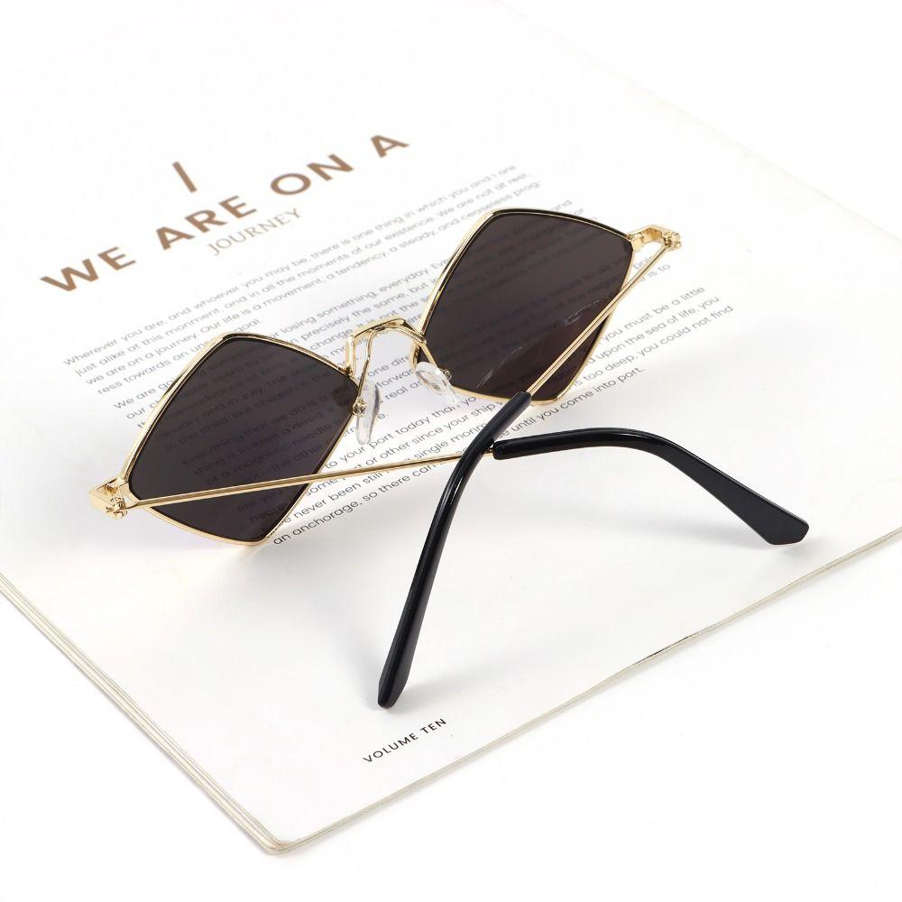 Frame Metal UV Protection Film Men's Shades Women's Sunglasses Diamond Shape Sun Glasses