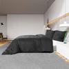 VidaXL Black Duvet Cover Set 200x200 Cm Lightweight Microfiber135979