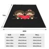 Monchhichi Fluffy and Stylish Flannel Warm and x Blanket, Blanket, All-Season Washable, Cute, 50" 40"